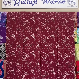 Produk Batik Yuliati Warno 08 - Kain Batik Motif MD5 Dasar Marun